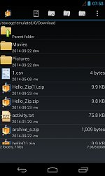 Detailné zobrazenieAndroZip File Manager (mobilné)