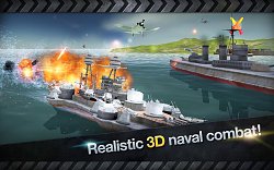 3D Realistický bojWarship Battle: 3D World War ll (mobilné)