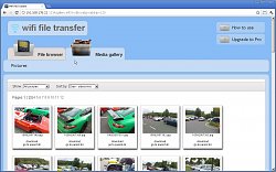 Galéria v prehliadačiWifi File Transfer (mobilné)