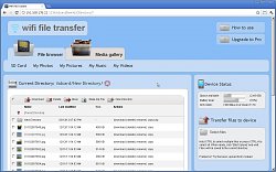 Prehliadač súborovWifi File Transfer (mobilné)