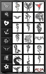 Vzory tetovaníFototetování (mobilné)