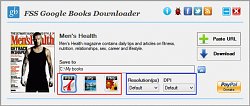 Výber výstupného formátuFSS Google Books Downloader