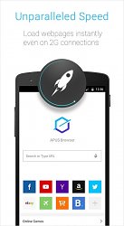 Rýchle prehliadanieAPUS Browser (mobilné)