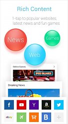 Záložky, obľúbené stránkyAPUS Browser (mobilné)