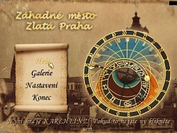Menu hryZáhadné město - Zlatá Praha
