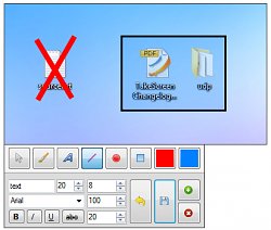 Použitie jednoduchých symbolovTakeScreen