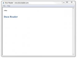 Otvorený súborDocx Reader