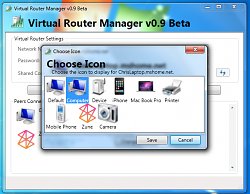 Výber ikonyVirtual Router