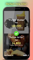 Proteíny vs tatérHigher Lower Quiz Game (mobilné)