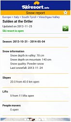 Snehové správySkiresort.info (mobilné)