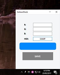 RGB a HEX kódyColourDock