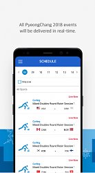 Živé výsledkyPyeongChang 2018 Official App (mobilné)