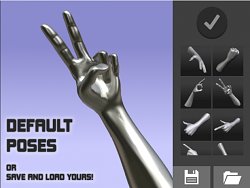 Prednastavené polohyHand Draw 3D Pose Tool (mobilné)