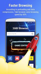 Rýchle prehliadanieYabi Browser (mobilné)