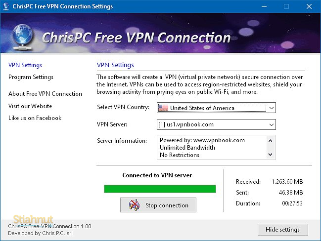 ChrisPC Free VPN Connection 4.07.31 download the last version for windows