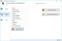 Metro aplikáciePrivacy Protector for Windows 10