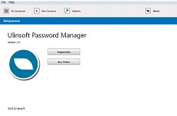 RegistráciaUlinsoft Password Manager