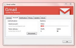 ÚčetGmail notifier