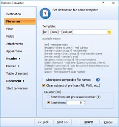 Zmena názvuTotal Outlook Converter Pro