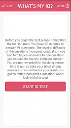 ZačiatokIQ Test (mobilné)