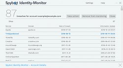 ÚčetSpybot Identity Monitor