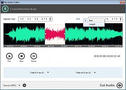 Voľba dĺžkyMy Audio Cutter