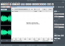 CD vypaľovanieDexster Audio Editor