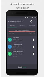 Funkcie aplikácieCleaner by Augustro (mobilné)