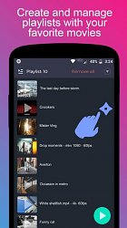 Tvorba playlistovNight Video Player (mobilné)