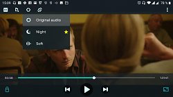 Nastavenie zvukuNight Video Player (mobilné)