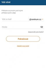 Váš účetCentrum.cz mail (mobilné)