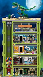 Prierez jednotlivými poschodiamiLEGO Tower (mobilné)