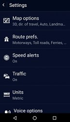 Možnosti navigácieHERE WeGo (mobilné)