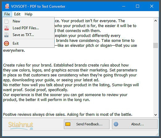 Vovsoft PDF to Text Converter
