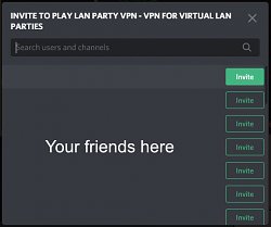 PozvánkaLAN Party VPN
